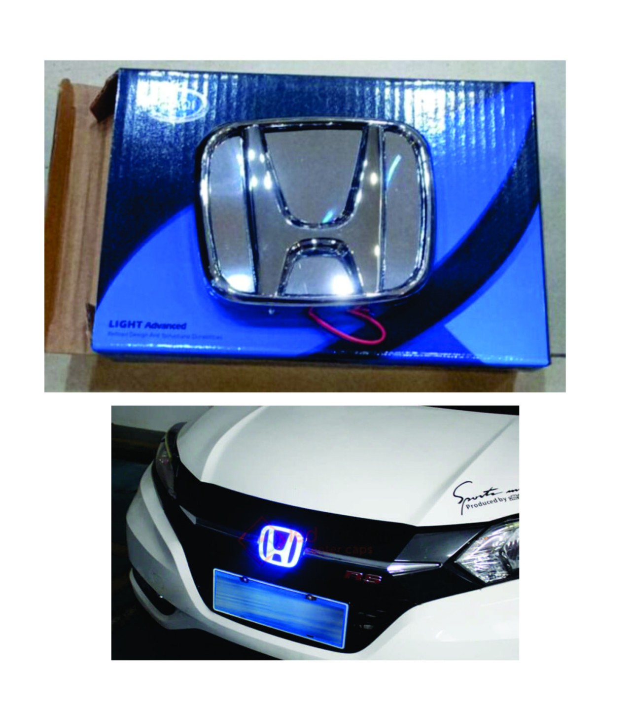 Honda Font Emblem With LED Light