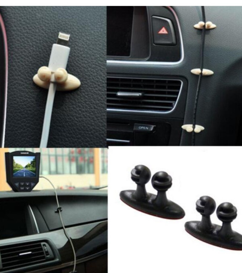 Pack of 8 Car Wire Cable Holder Tie Clip Fixer Organizer