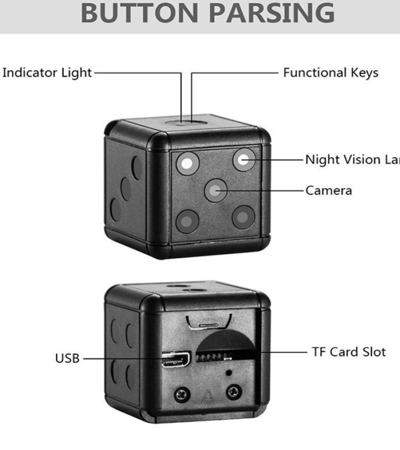 SQ16 Full HD Mini Camera Motion DV Recorder Night Version Video Sport DV Camera Dice Cam 1080P