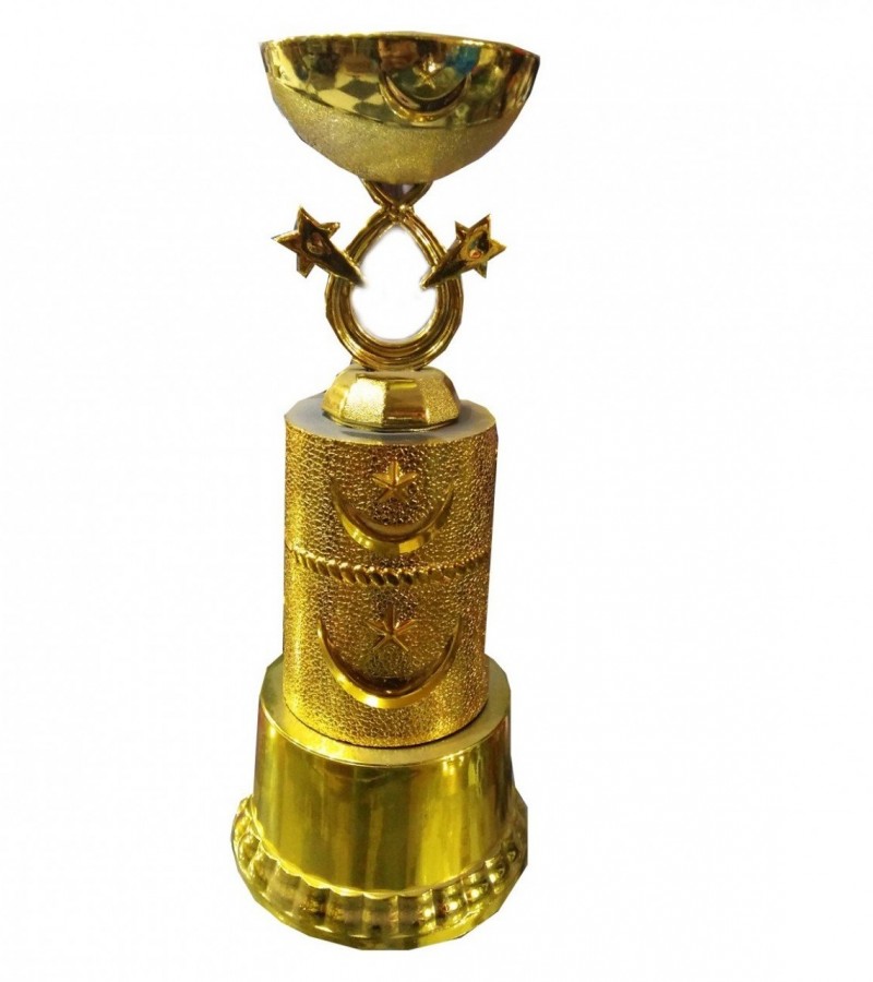 Gold Themed Trophy Cup With Golden Base