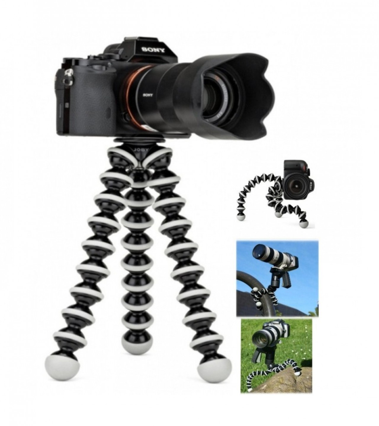 Gorilla Camera And Mobile Tripod Stand 811 - Black