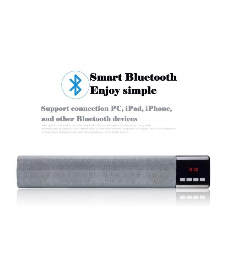 Grey Bluetooth Speaker - Lengthy Design  BS101