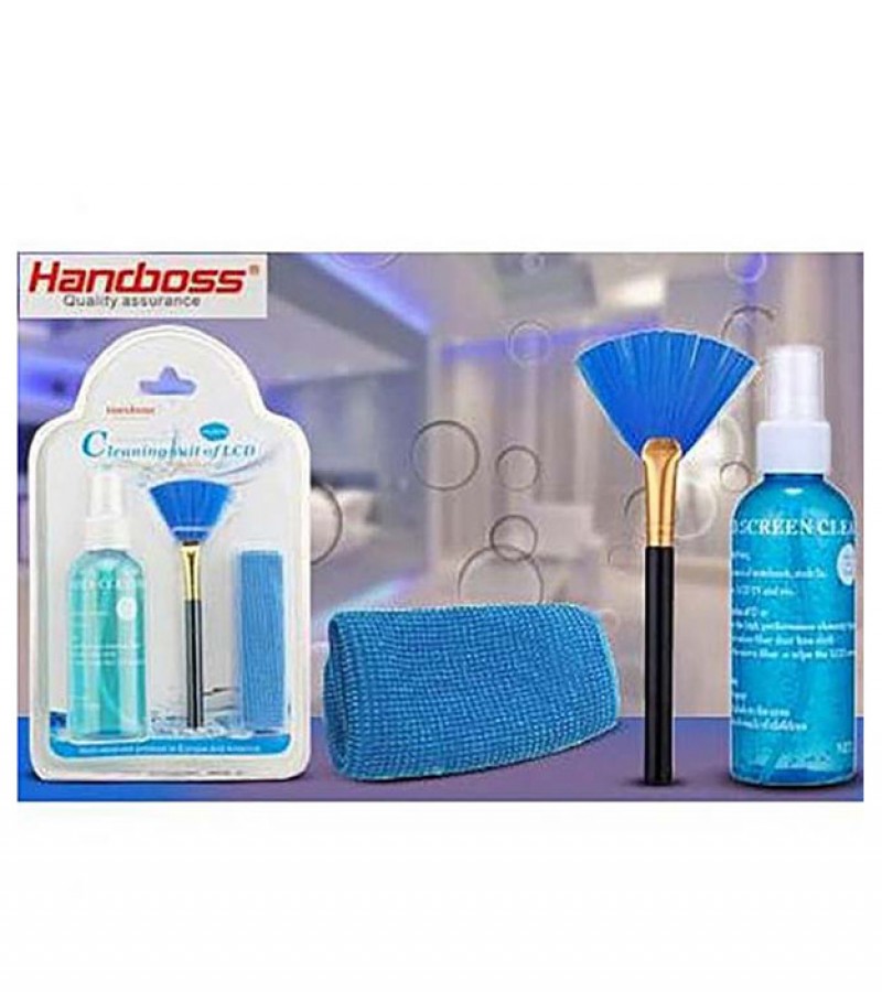 Handboss – Screen Cleaning Kit For Laptop – Lcd – Mobile & Psp – Fh – Hb010E – Blue