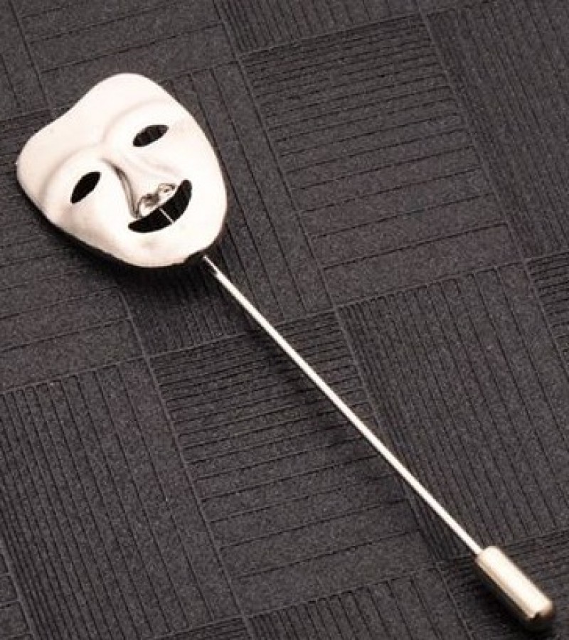 Happy Mask Lapel Pin Brooch