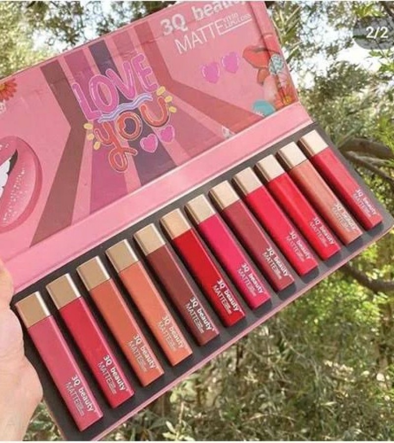 Lipgloss Set of 12 Pieces Matte Glossy Lip gloss Ultra HD