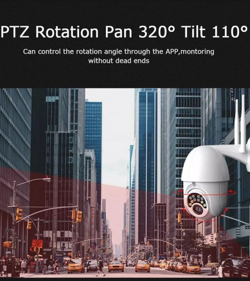 HD 1080P WIFI IP PTZ OUT DOOR CAMERA 4LED & 6 IR NIGHT VISION