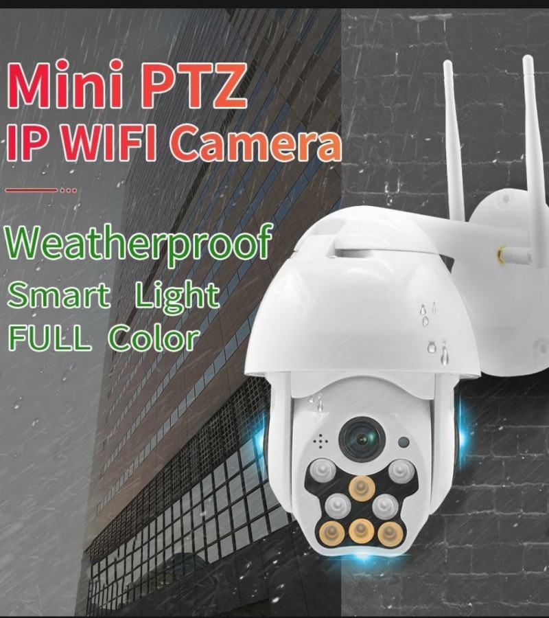 HD WIFI IP PTZ Outdoor Camera LED LIGHT AND Night Vision