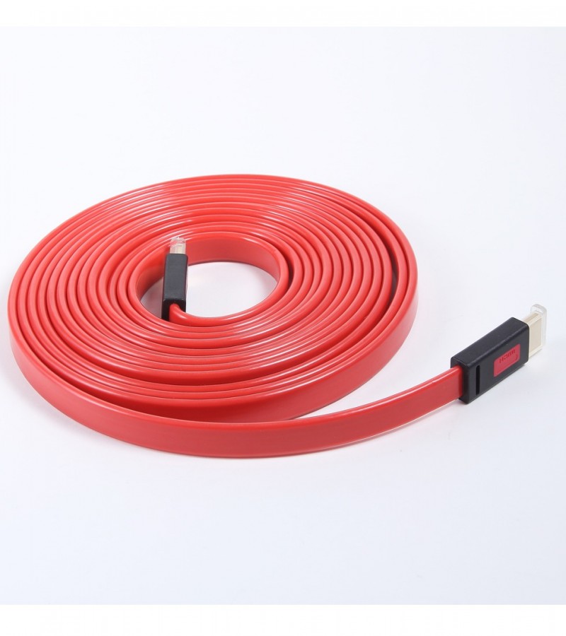 Hdmi Flat Cable Ult Unit 1.4V 5m 2k.4k Red - Sale price ...