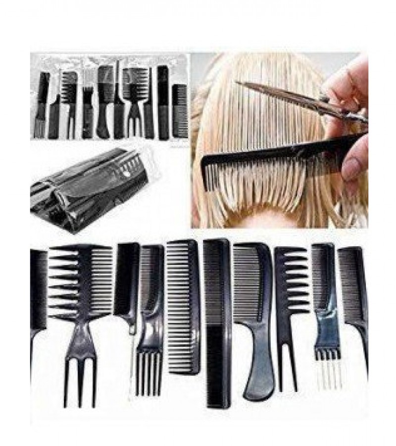 10pcs Set Professional Hair Comb
