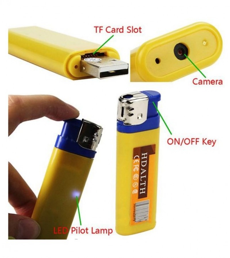 DVR K6 Cigarette Lighter With Hidden Spy Camera - HD 1080P