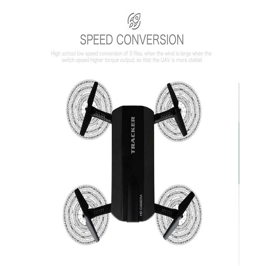 Folding Mini Radio Controlled Drone with Wi-Fi FPV System