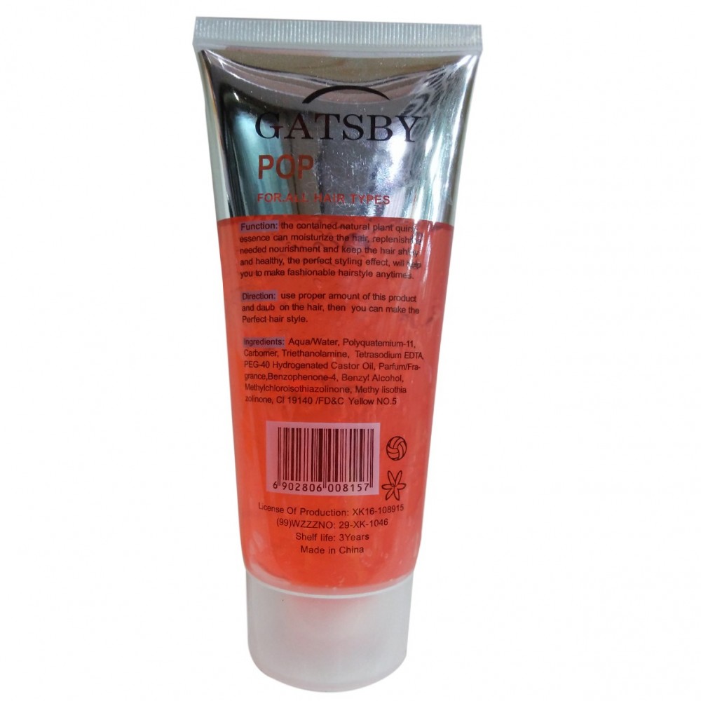 Gatsby Styling Hair Gel - Hair Care System - Orange - 150ML