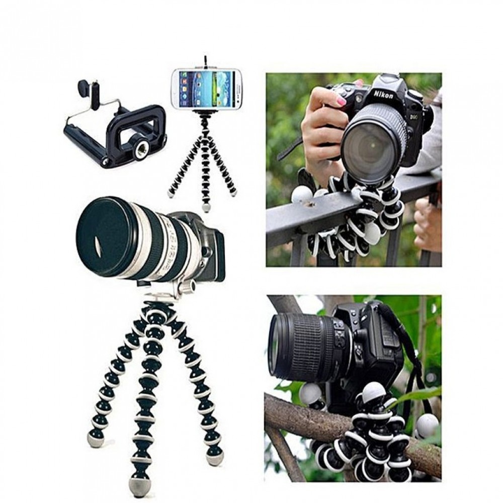 Gorilla Camera And Mobile Tripod Stand 829 - Black