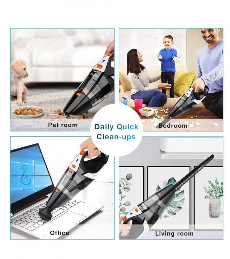 Handheld Vacuum, Hikeren 7Kpa Powerful Suction Wet & Dry Vacuum Cleaner