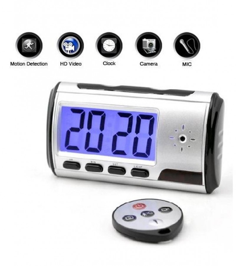 Hidden Table Clock Camera With Remote