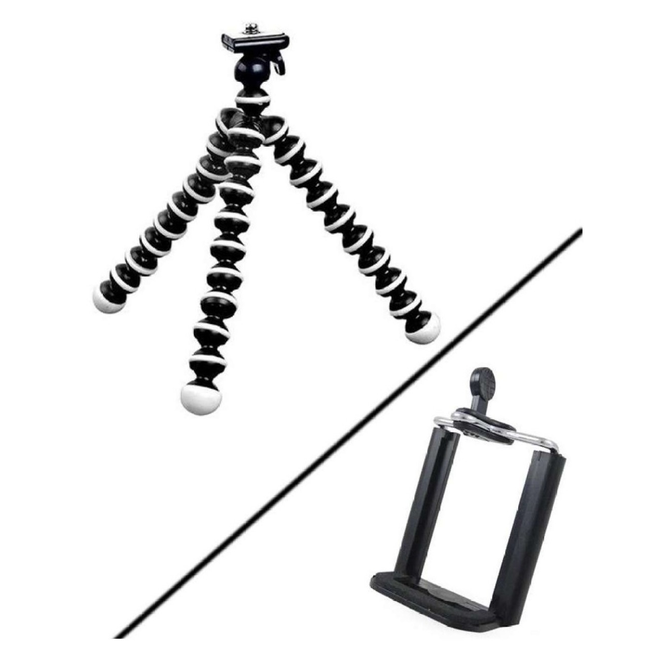 Mini Gorilla Flexible Tripod With Mobile Holder-Pack Of 2 -  Black - Flexible Tripod -