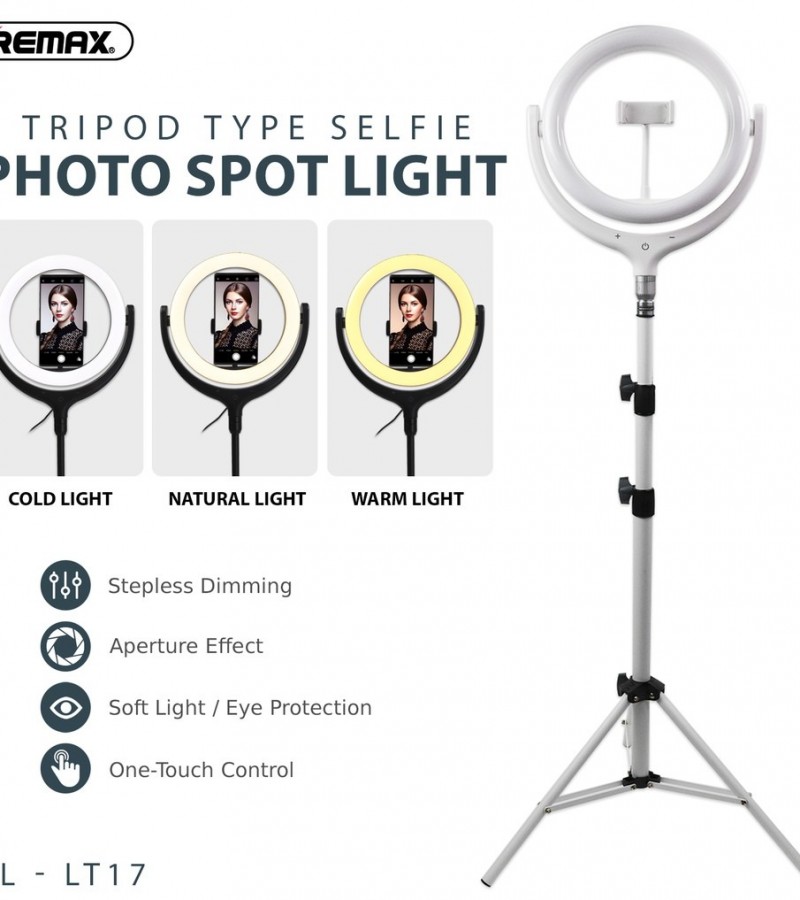 REMAX 26CM WITH STAND LIFE DESKTOP SELFI SPOT LIGHT RL-LT17
