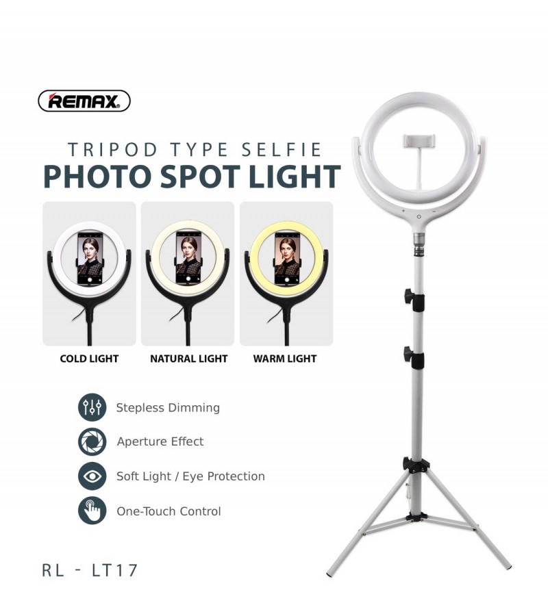REMAX 26CM WITH STAND LIFE DESKTOP SELFI SPOT LIGHT RL-LT17
