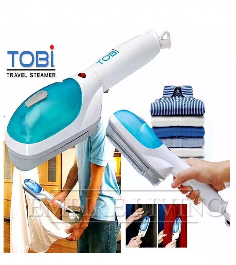 TOBI Quick Travel Steam Iron - White And Blue