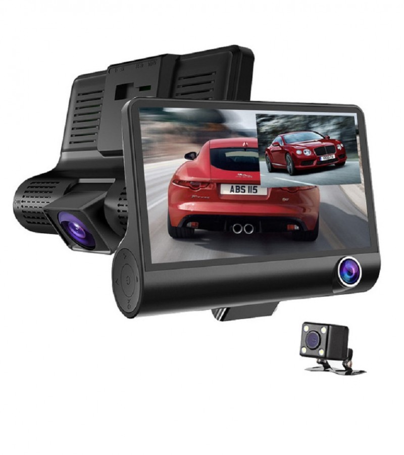 WDR Dashcam 3 Camera Lens Video Car DVR Full HD 1080P
