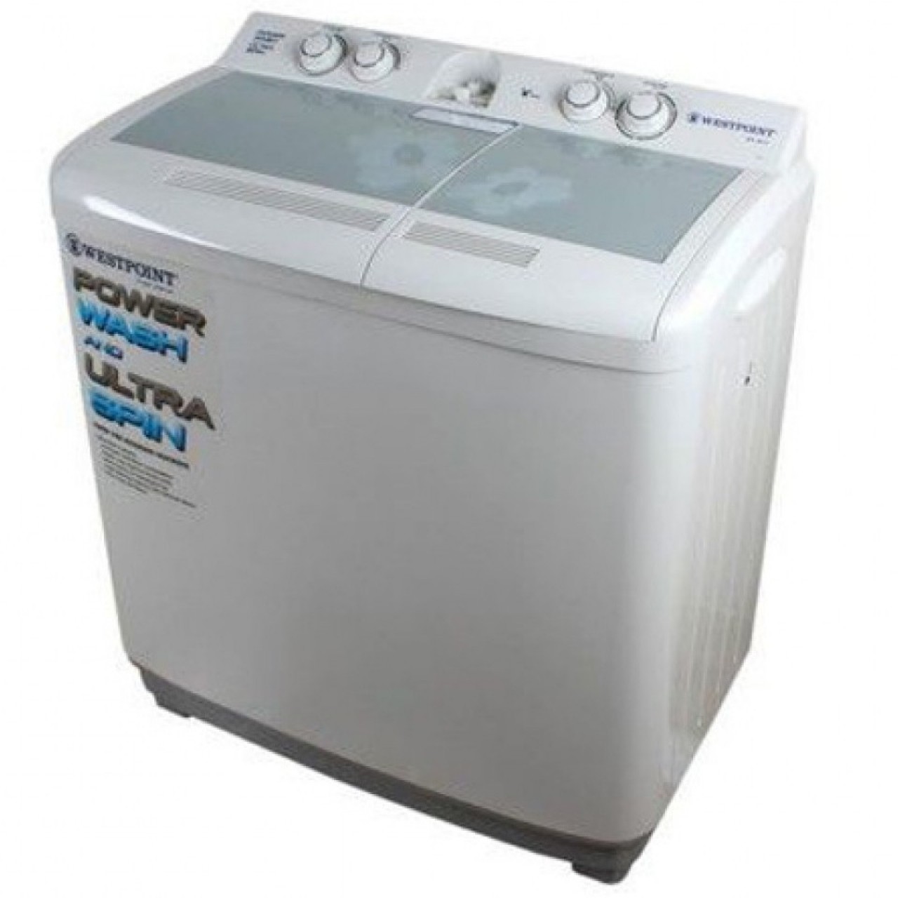 Westpoint Glass Cover Double Tub Washing Machine WF-2017-GC- Capacity 10KG