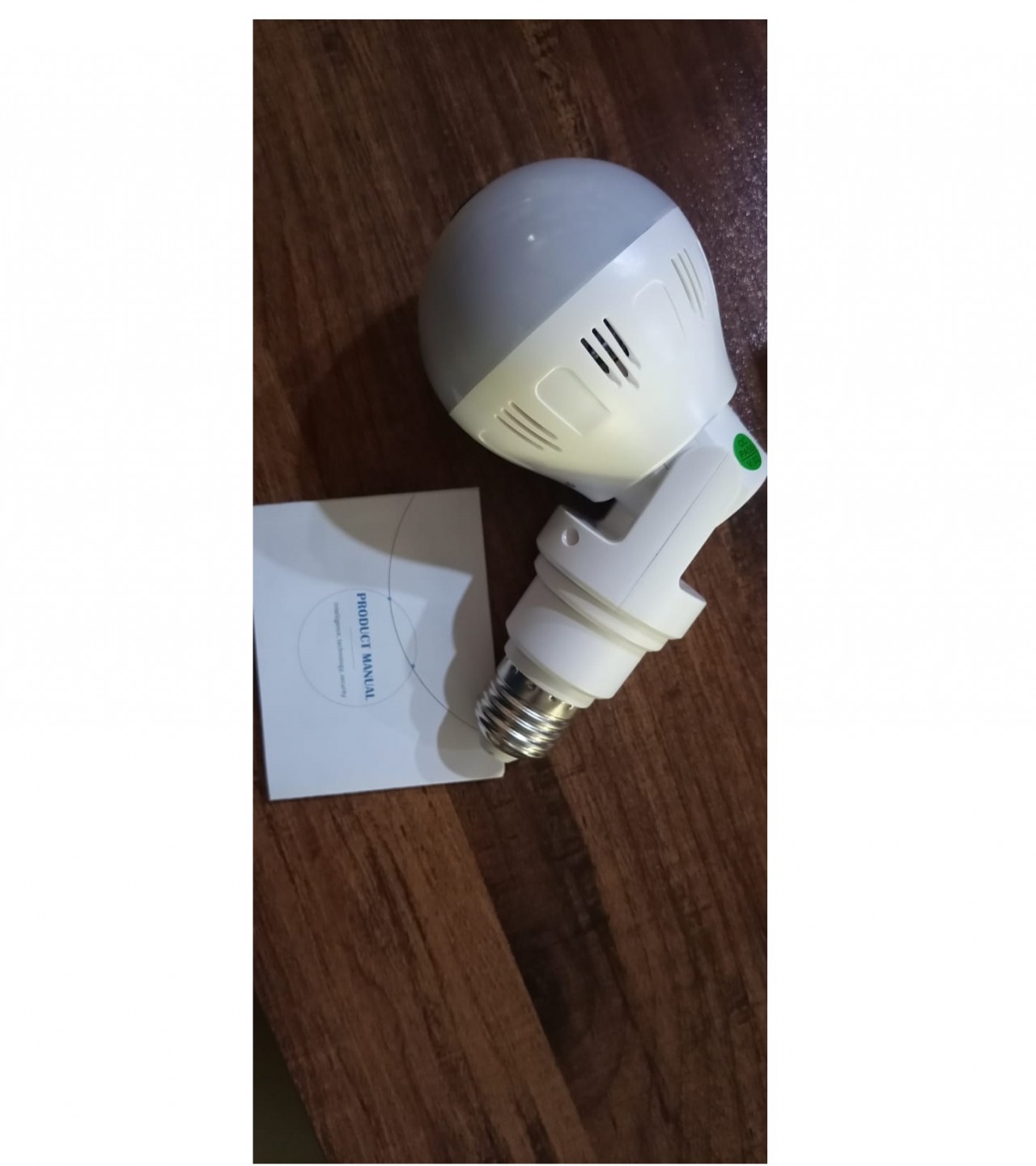 SECURITY BULB CAMERA FLEXIBLE 1080P HD WIRELESS 360 DEGREE PANORAMIC INFRARED NIGHT VISION