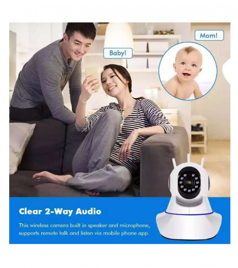 Wireless Wifi CCTV Camera 720P view PTZ With Triple Antenna