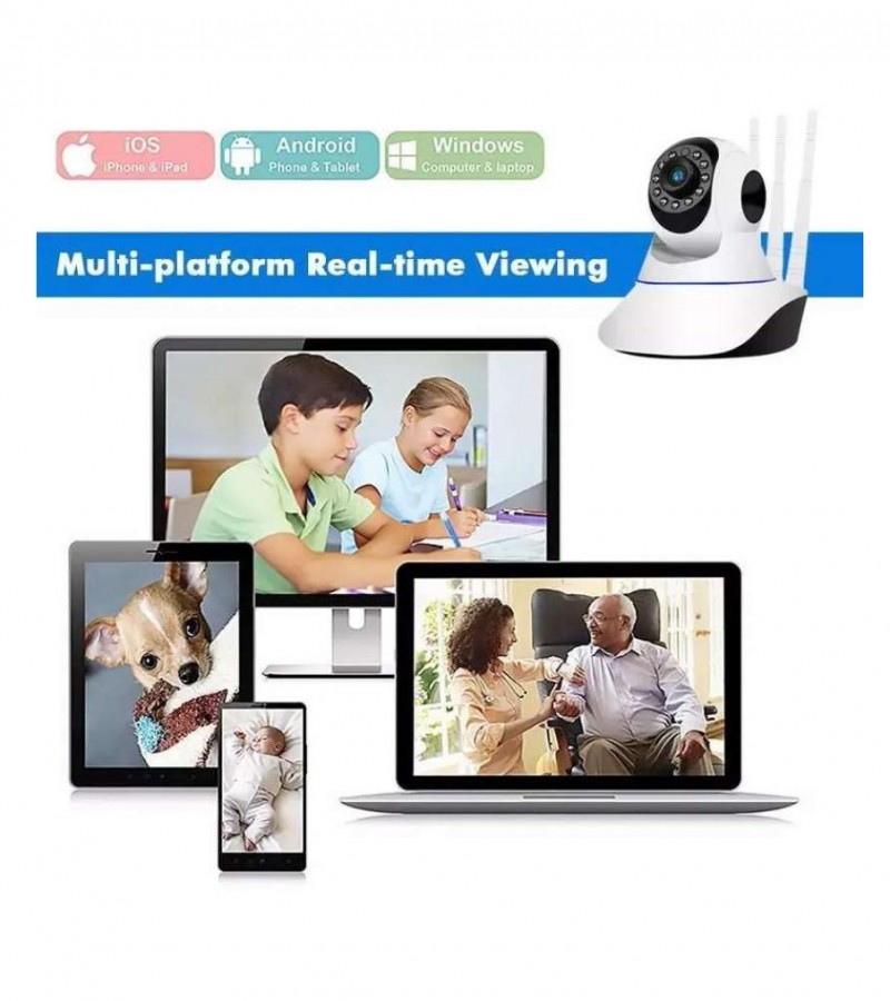 Wireless Wifi CCTV Camera 720P view PTZ With Triple Antenna