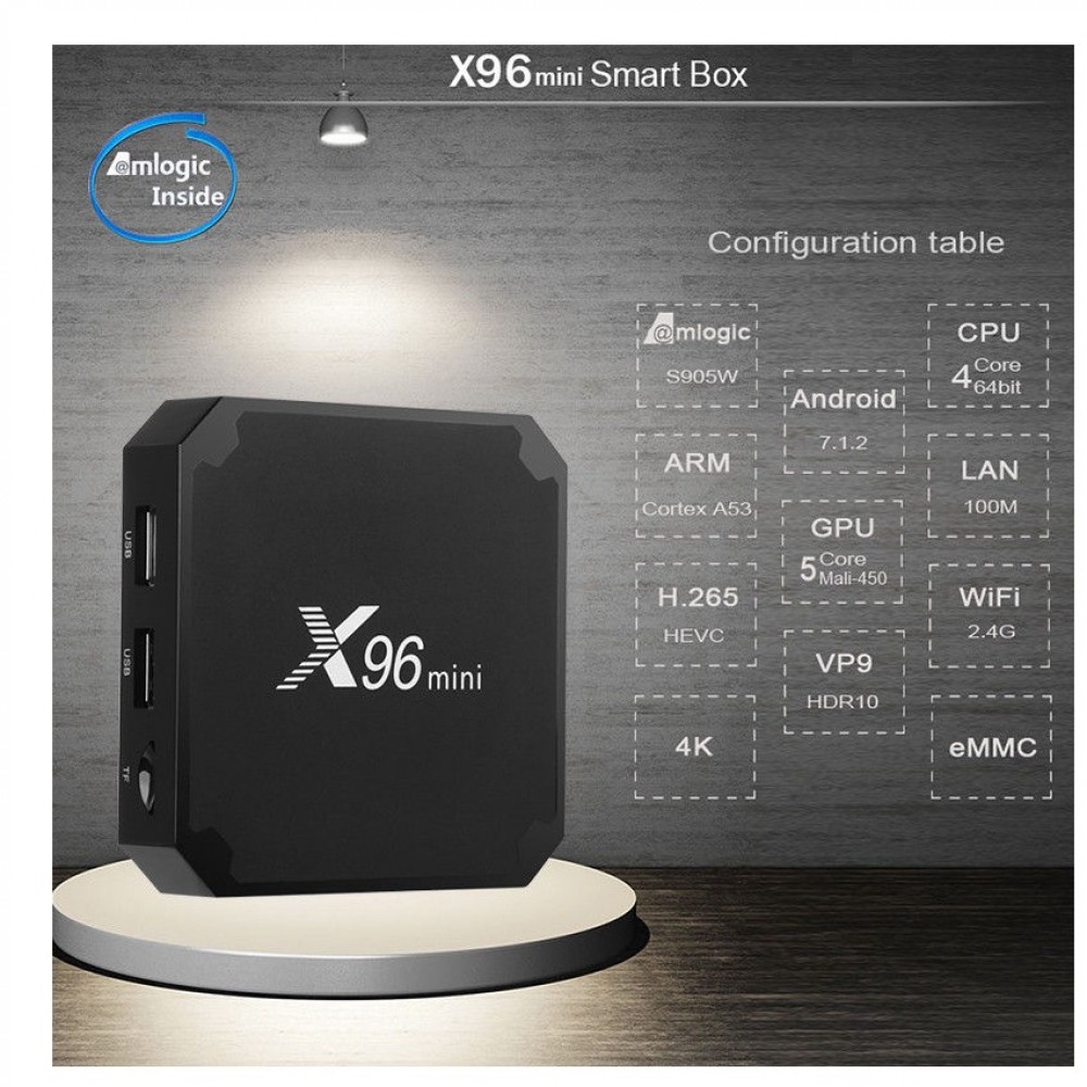 X96 Mini Android Smart TV Box Quad Core 2g+16g