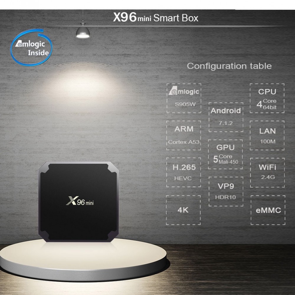 X96 Mini Android Smart TV Box Quad Core 2g+16g