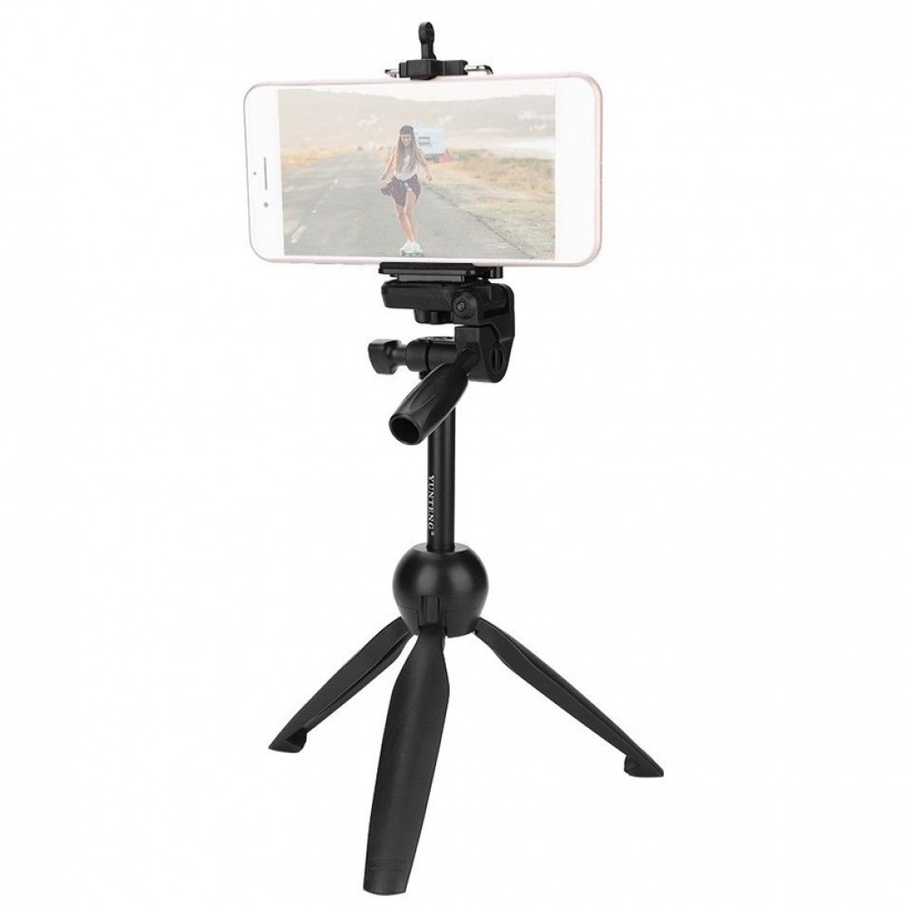 Yunteng VCT-2280 Multi-function Mini Tabletop Tripod - Black