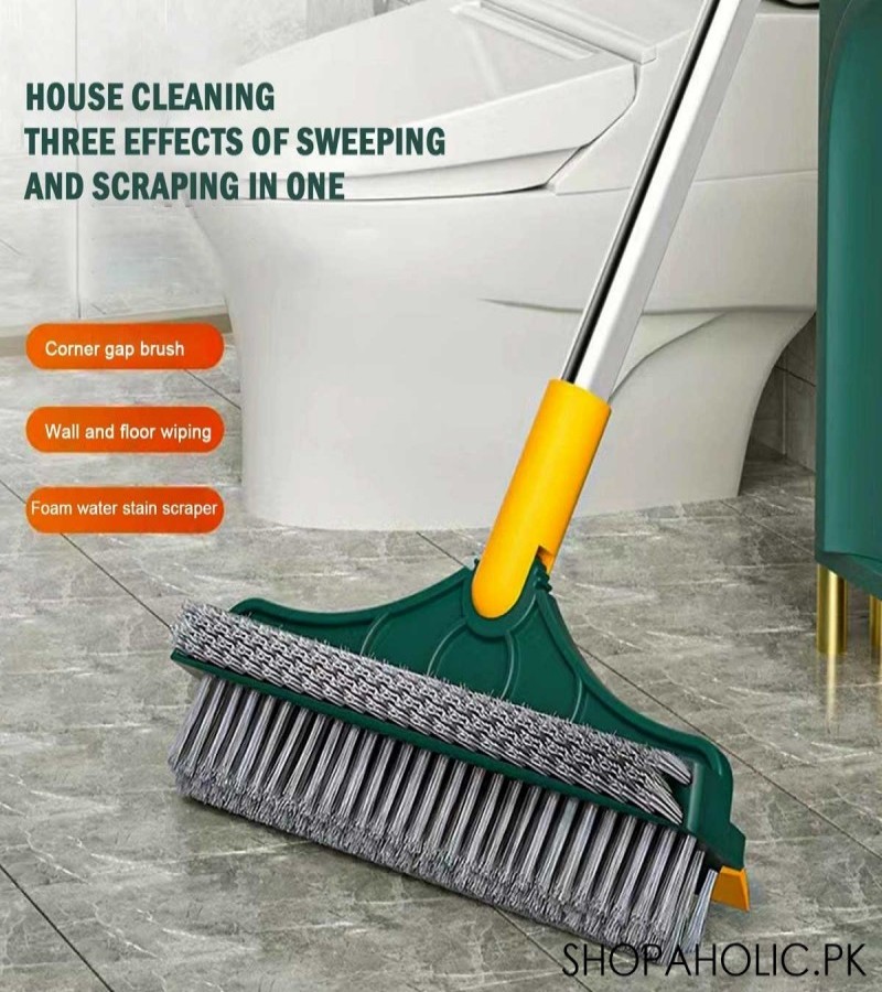 3 In 1 Magic Broom Floor Cleaning Scrub Brush With Wiper