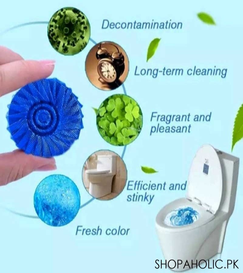 Blue Bubble Toilet Freshener And Flush Cleaner