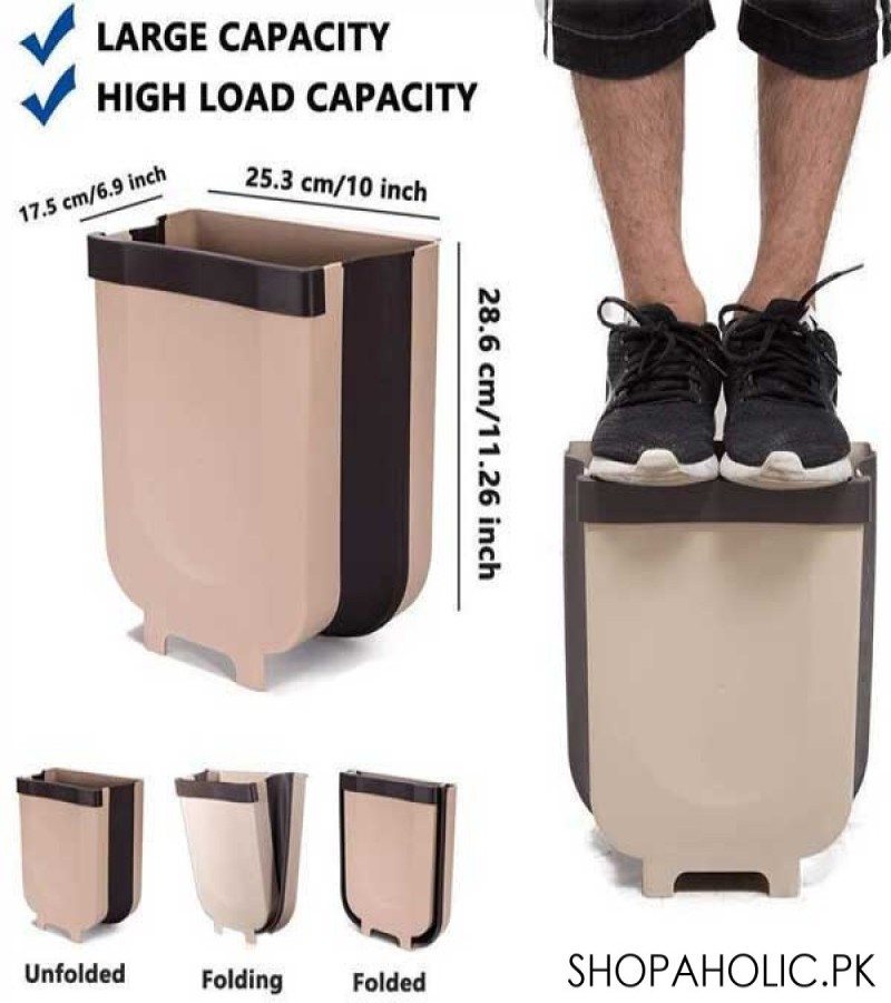 Foldable Kitchen Cabinet Door Hanging Trash Bin
