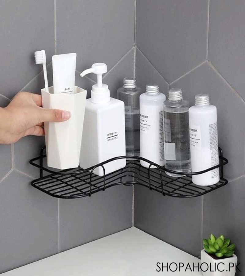 Kitchen And Bathroom Corner Iron Rack