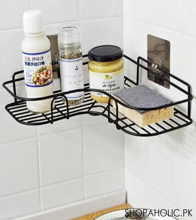 Kitchen And Bathroom Corner Iron Rack