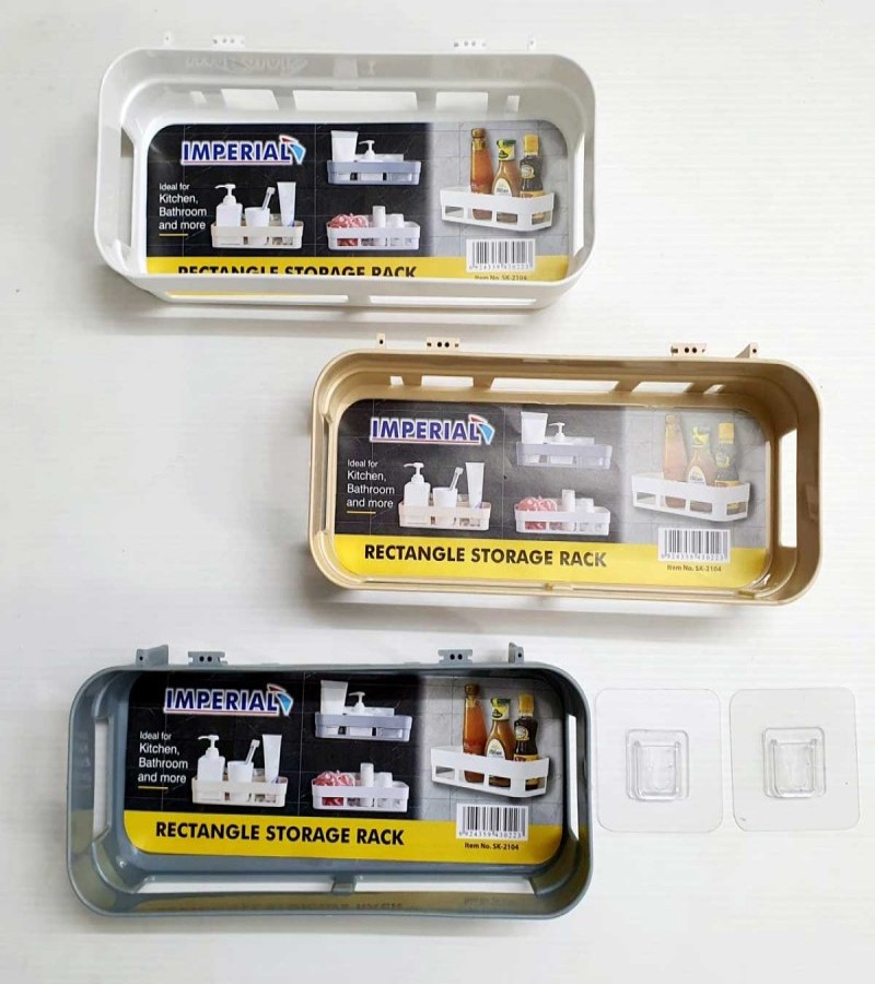 Kitchen And Bathroom Storage Shelf Rack Screwless