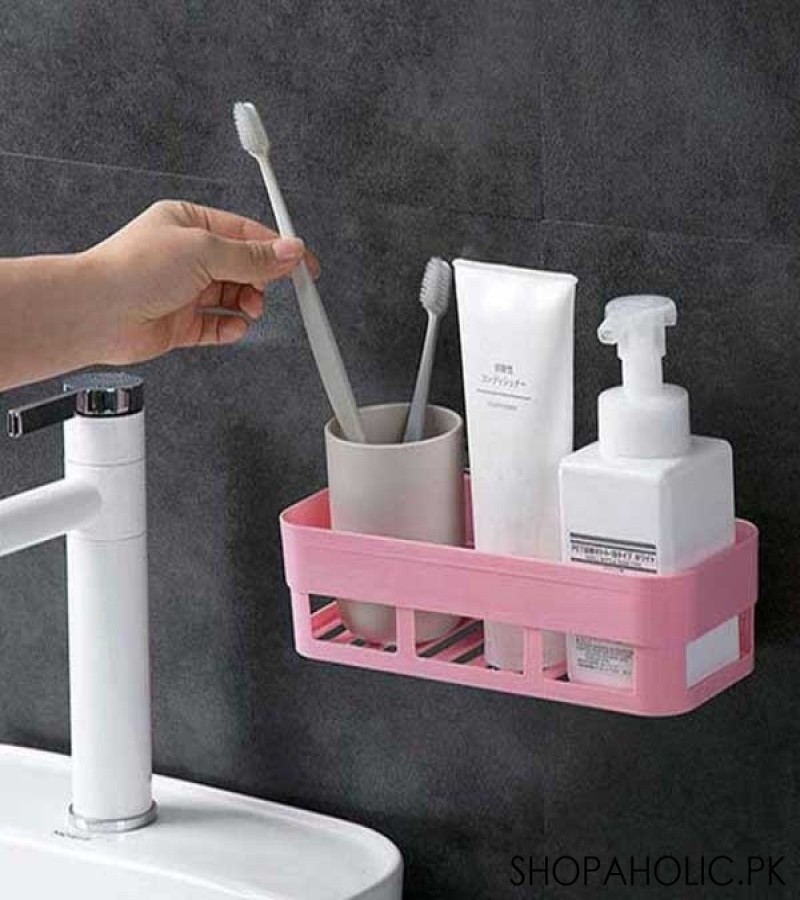Kitchen And Bathroom Storage Shelf Rack Screwless