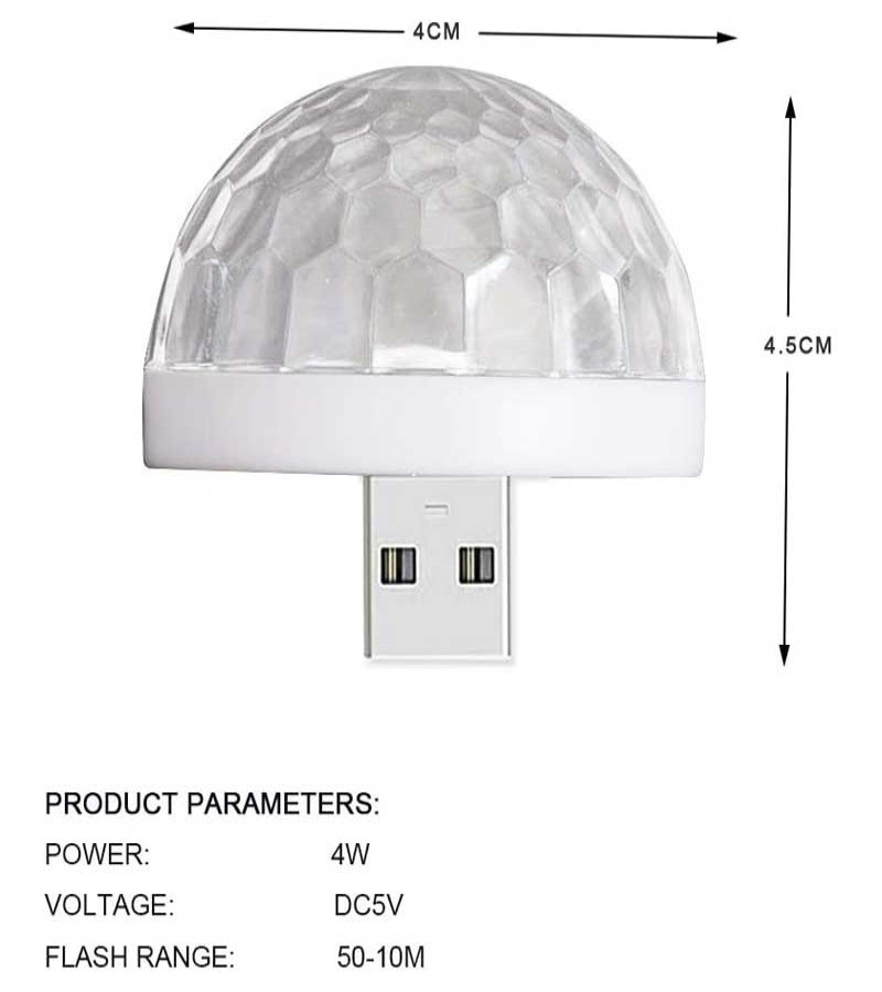 Mini USB LED Magic Ball Disco Light