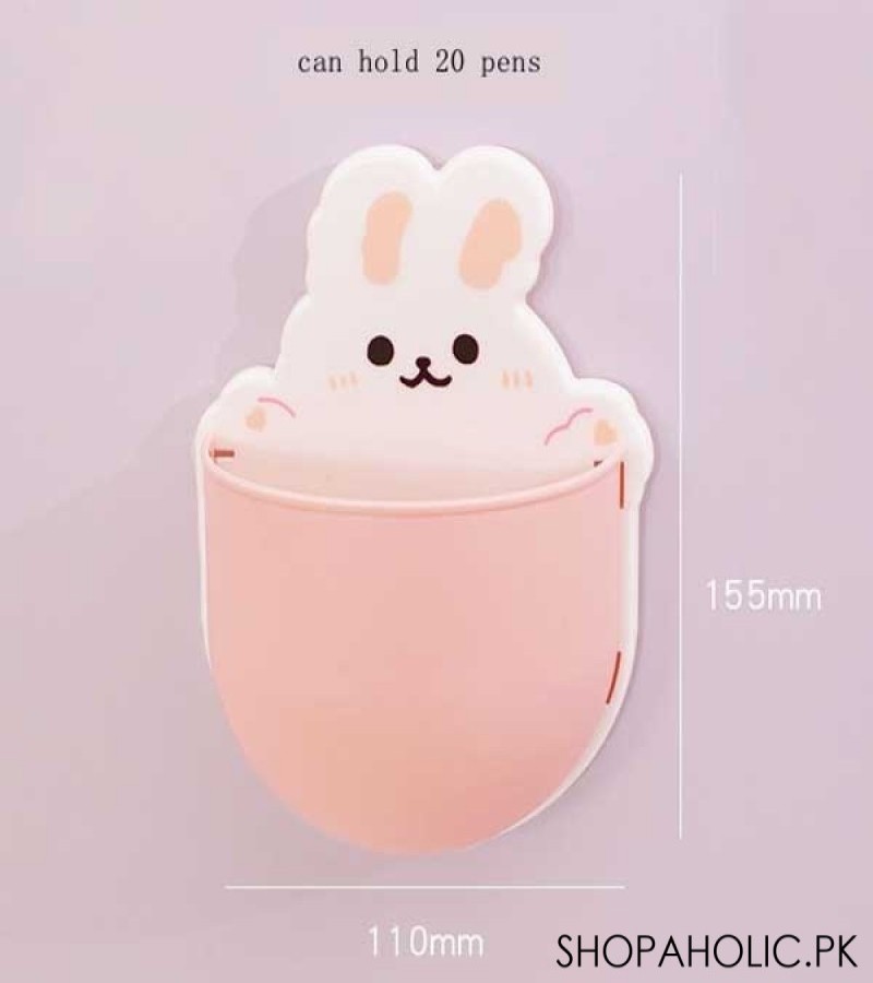 Rabbit Wall Storage Box For Mobile Phone Plug, Toothpaste And Toothbrush Holder