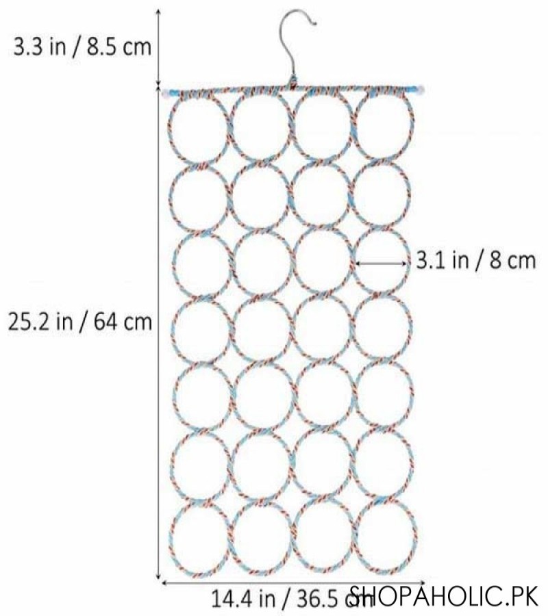 Scarf Hanger (28 Hole Ring Rope Slots)