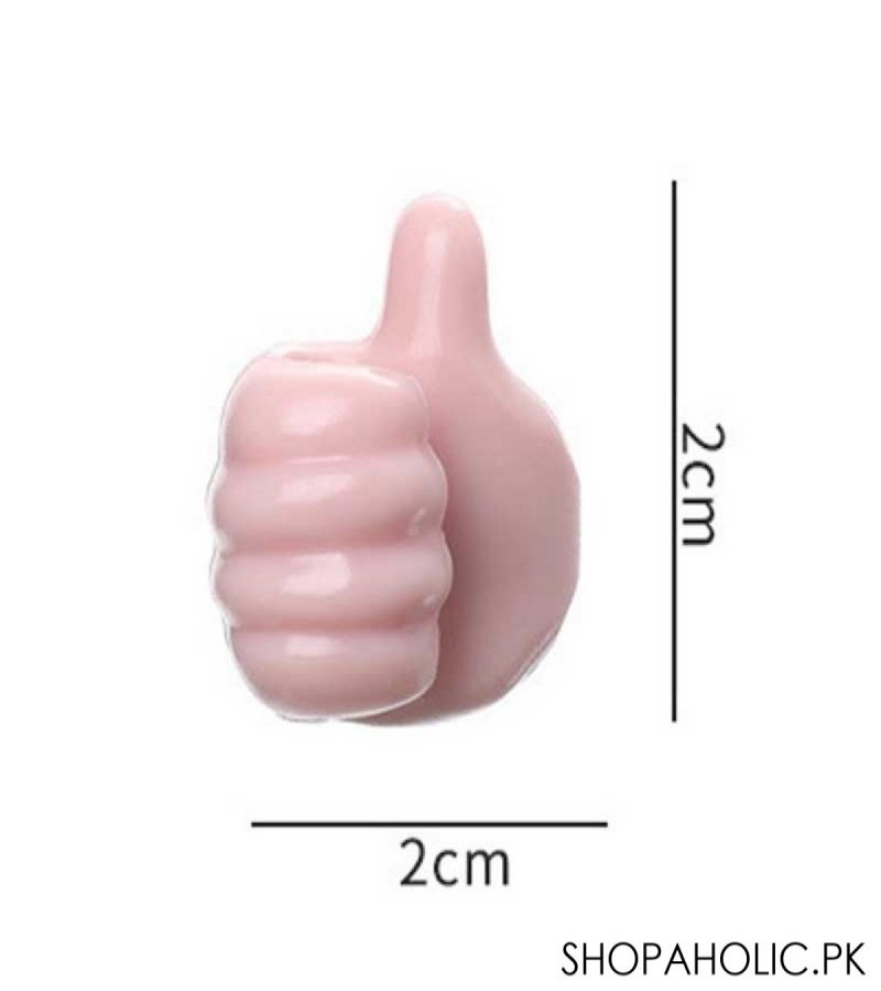 (Set Of 5) Silicone Thumb Hooks Clip Cable Holder