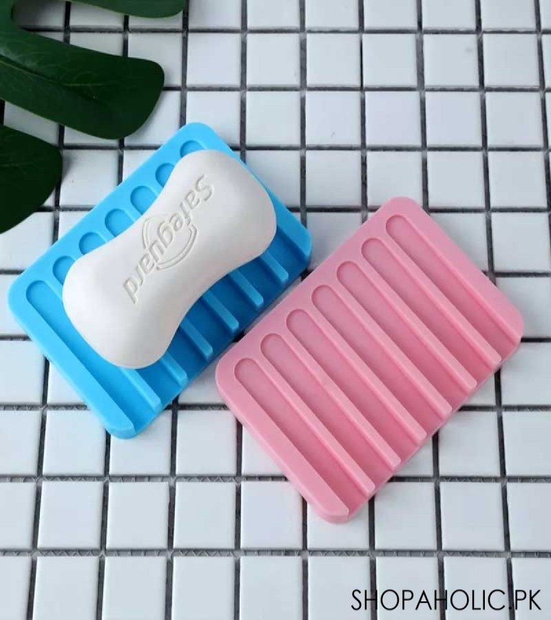 Silicone Drying Mat Dish Soap Holder Tray