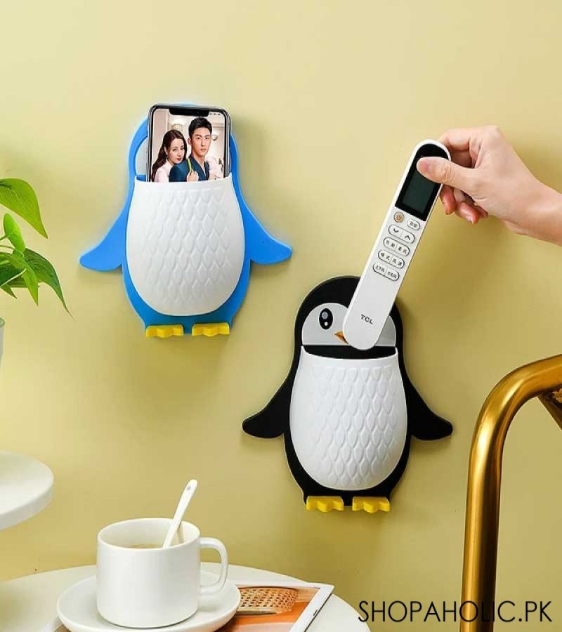 Wall Mounted Penguin Toothbrush Storage Holder