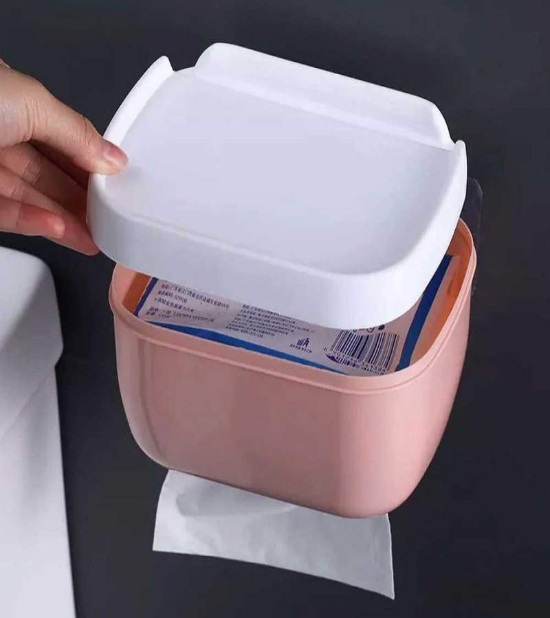 Wall-Mounted Toilet Tissue Roll Paper Holder With Shelf Storage Rack And Mobile Holder