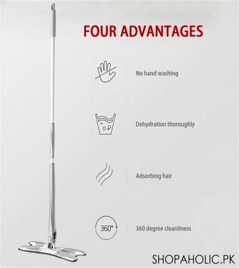 X-Type Microfiber Squeezing Twist Mop