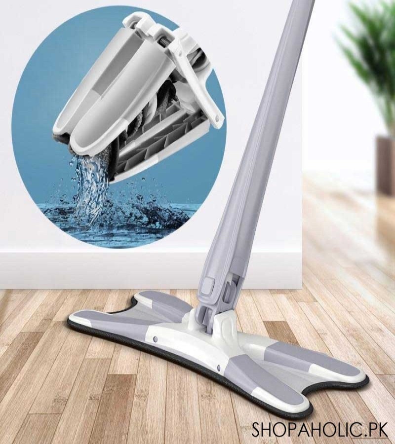 X-Type Microfiber Squeezing Twist Mop