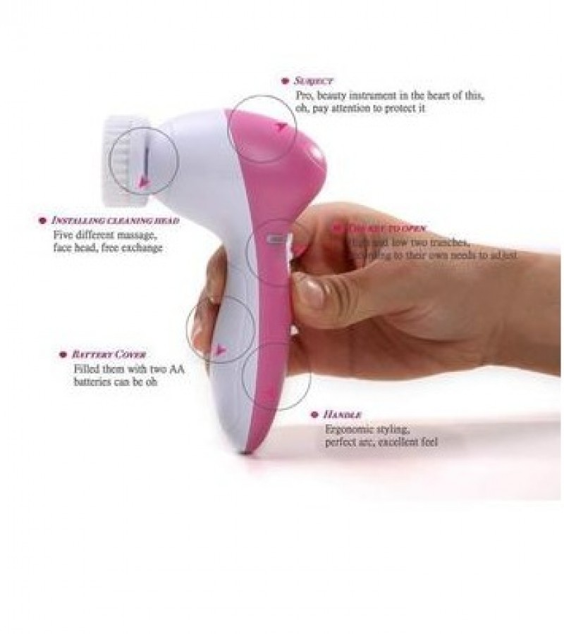 5 IN 1 PORTABLE MULTI-FUNCTION SKIN CARE ELECTRIC FACIAL MASSAGER