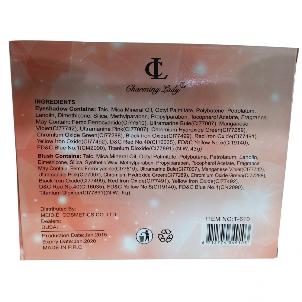 Charming Lady 3-Dimensional 26 Color Makeup Kit - Eyeshadow & Blusher