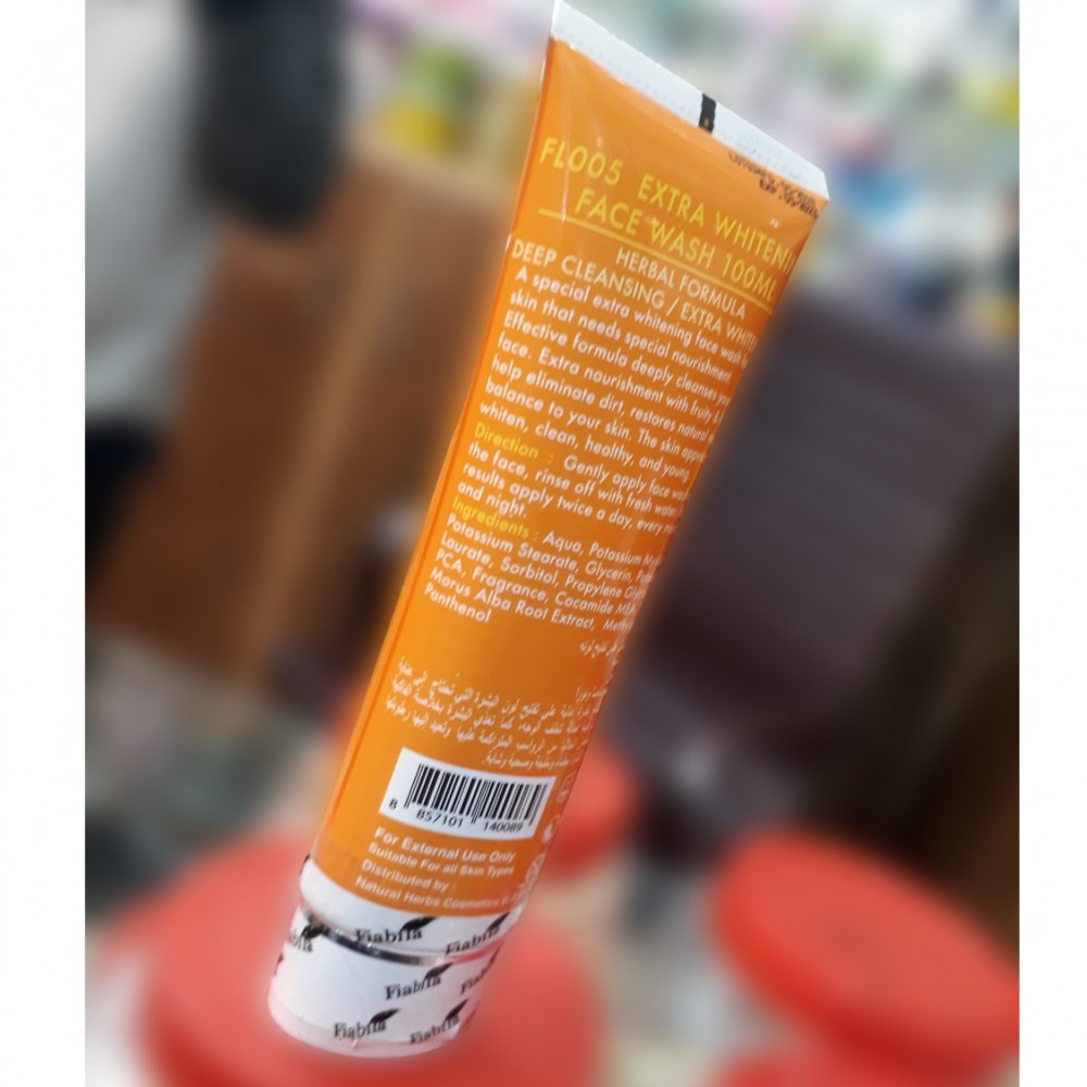 Fiabila Face Wash - Herbal Formula Deep Cleansing Extra White - 100 ML